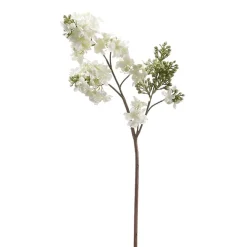 Artificial flowering white lilac, 25"
