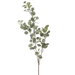 Artificial frosted eucalyptus stem, 47"