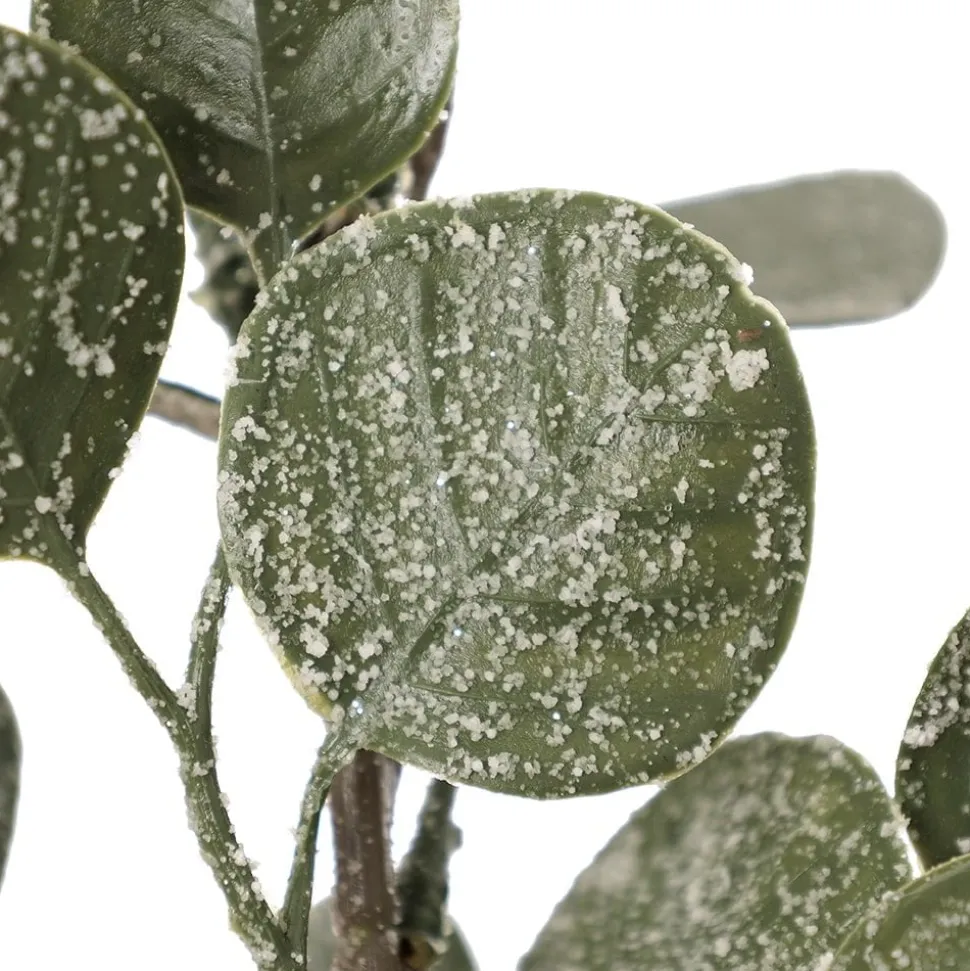 Artificial frosted eucalyptus stem, 47"