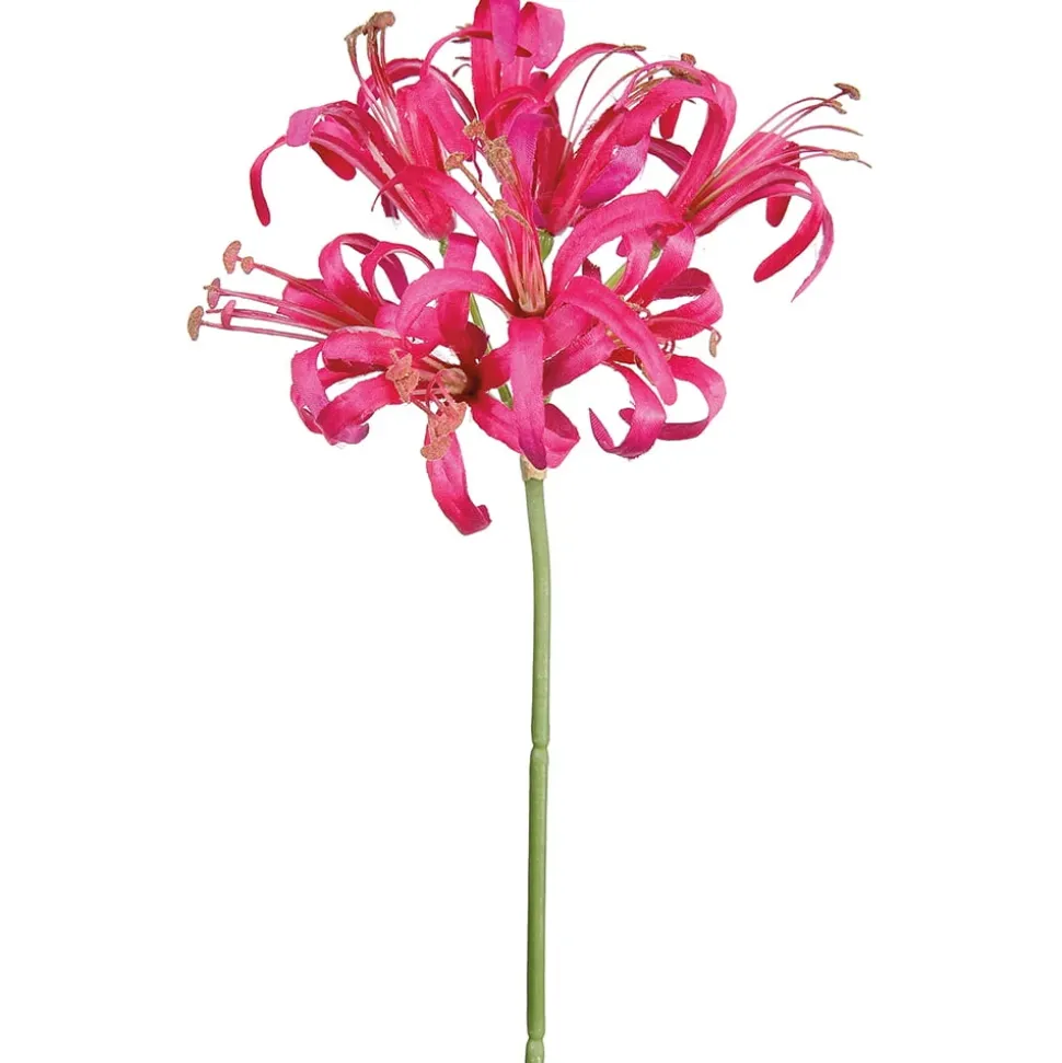 Artificial fuchsia nerine lily, 24″