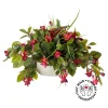 Artificial fuchsia outdoor centerpiece, 12 x 15"