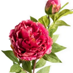 Artificial fuchsia peony flower, 30"