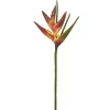 Artificial green and brown heliconia, 38"