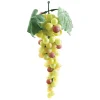Artificial green and red grape vine, 10"