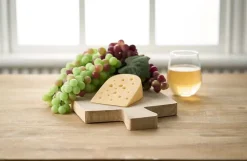 Artificial green and red grape vine, 10"