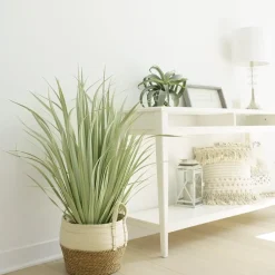 Artificial green and white grass, 36″