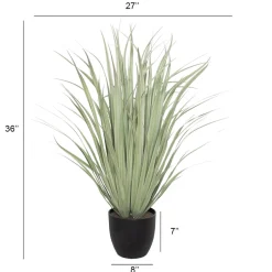 Artificial green and white grass, 36″