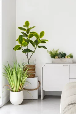 Artificial green and yellow grass, 36″