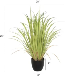 Artificial green and yellow grass, 36″