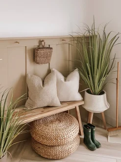 Artificial green and yellow grass, 52″