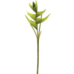 Artificial green heliconia flower, 34"