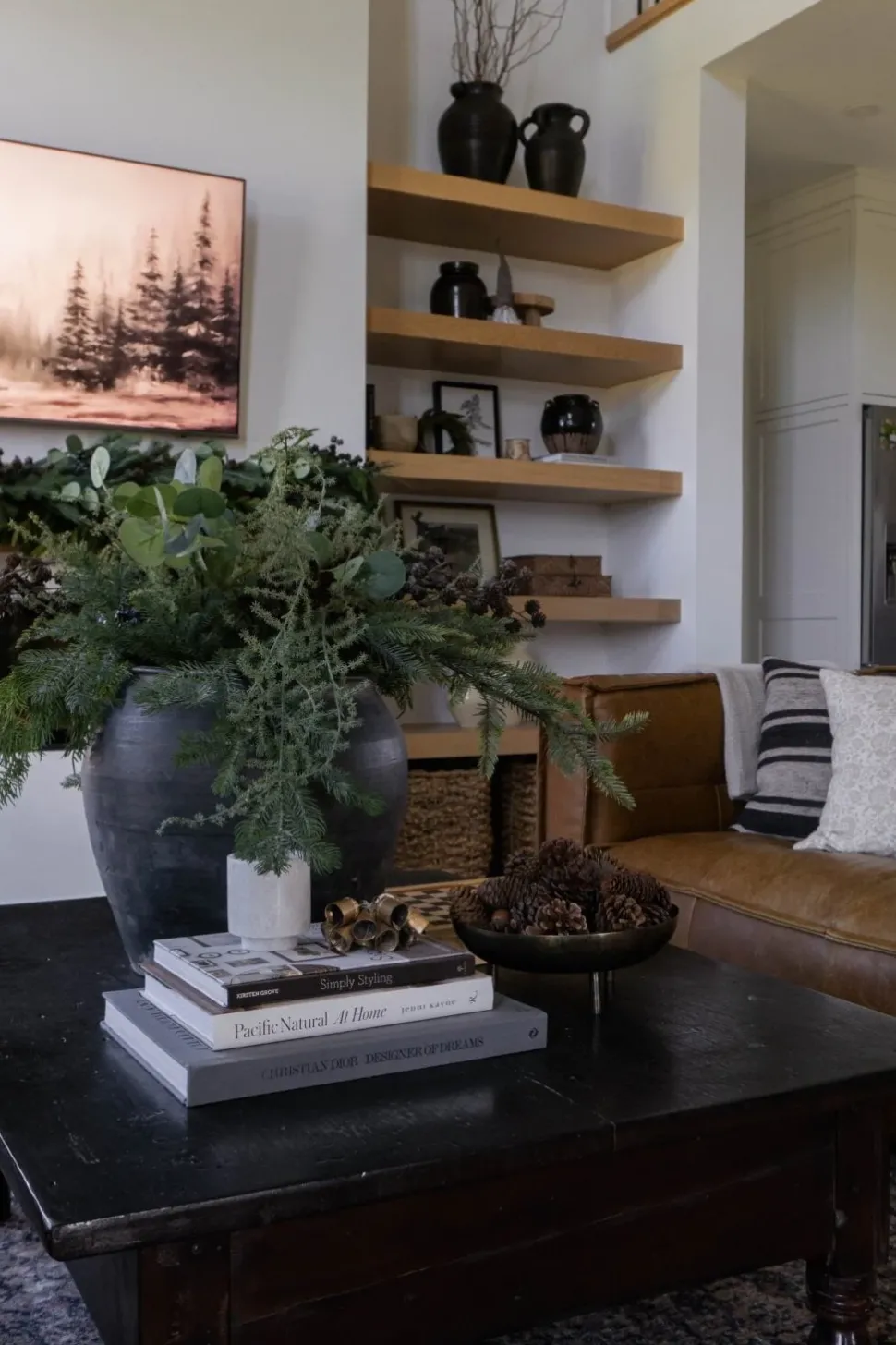 Artificial green round leaf eucalyptus, 26″