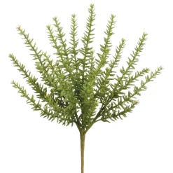 Artificial green sedum bush, 12″