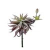Artificial grey agave succulent with buds, 8"