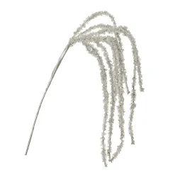 Artificial hanging frosted willow spray, 35"