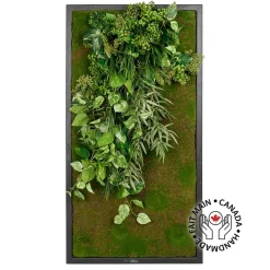 Artificial hanging plant green wall, 53 x 28″