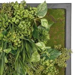 Artificial hanging plant green wall, 53 x 28″