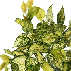 Artificial hanging variegated pothos, 32″