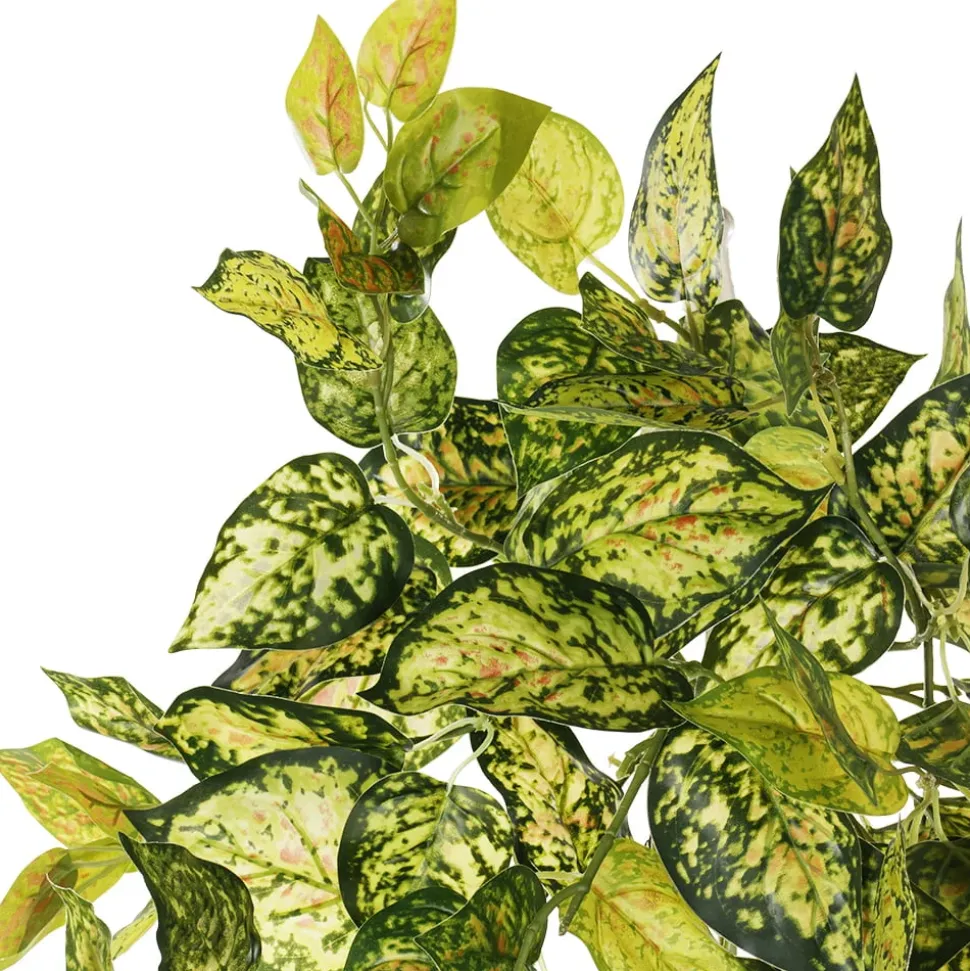 Artificial hanging variegated pothos, 32″