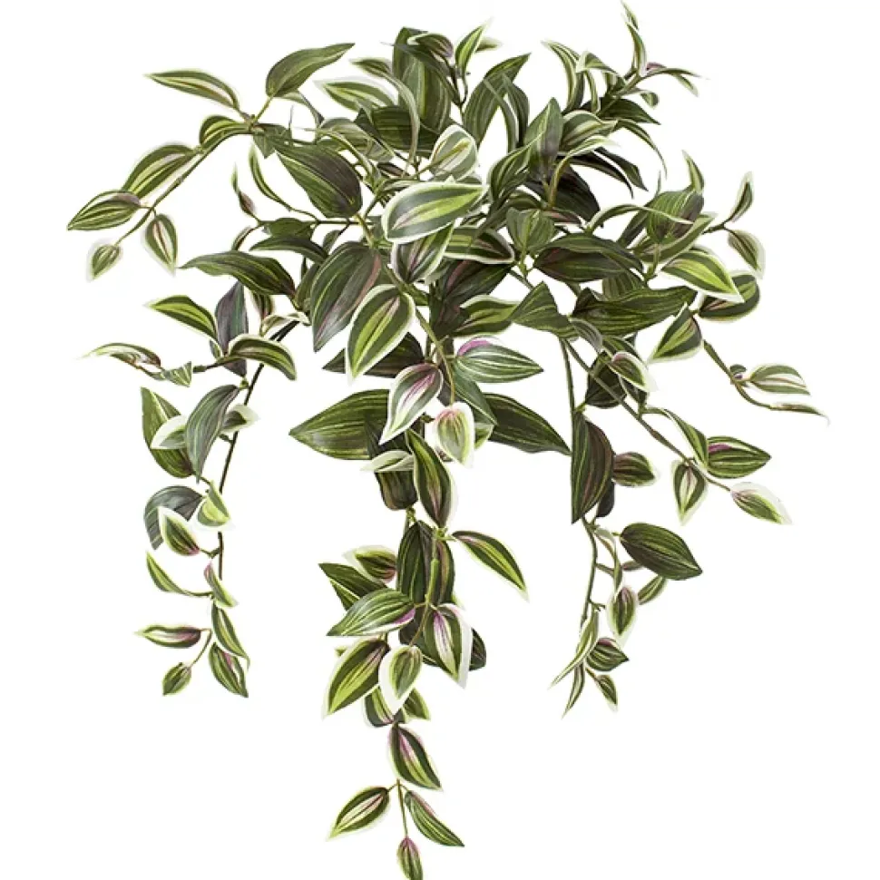 Artificial hanging wandering jew plant, 16″