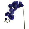 Artificial indigo blue phaleanopsis orchid, 38"