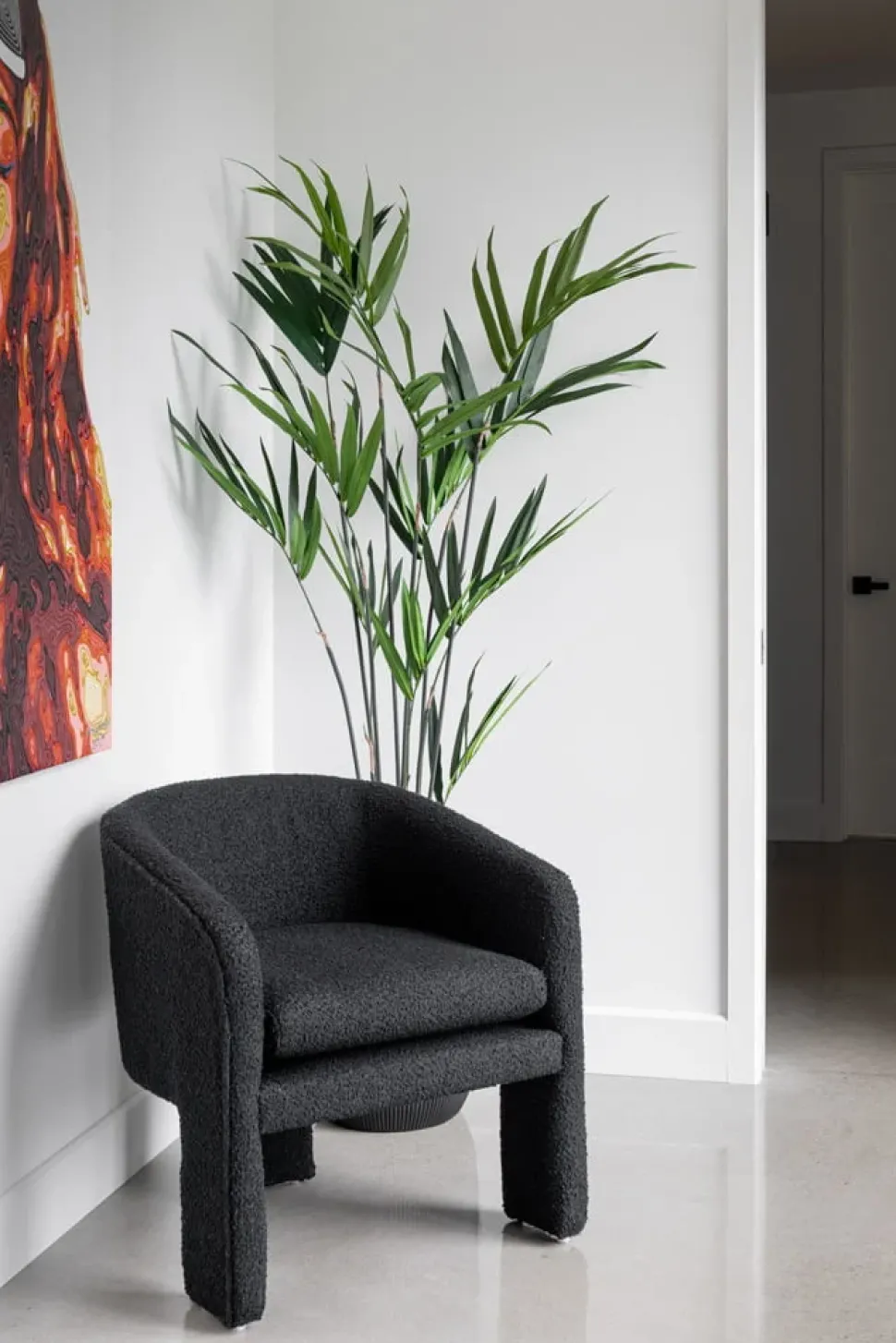 Artificial kentia indoor palm tree, 72″