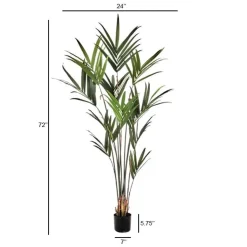 Artificial kentia indoor palm tree, 72″