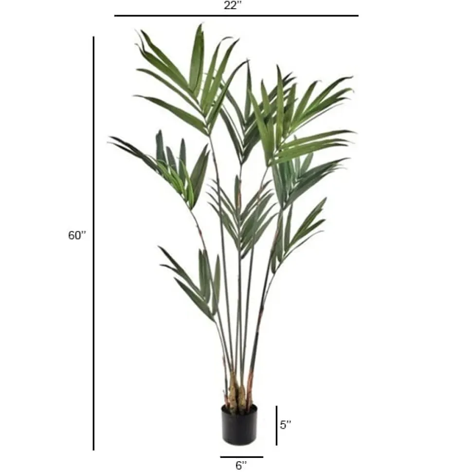 Artificial kentia indoor palm tree, 60″