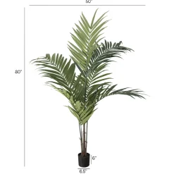 Artificial kentia palm tree, 84″