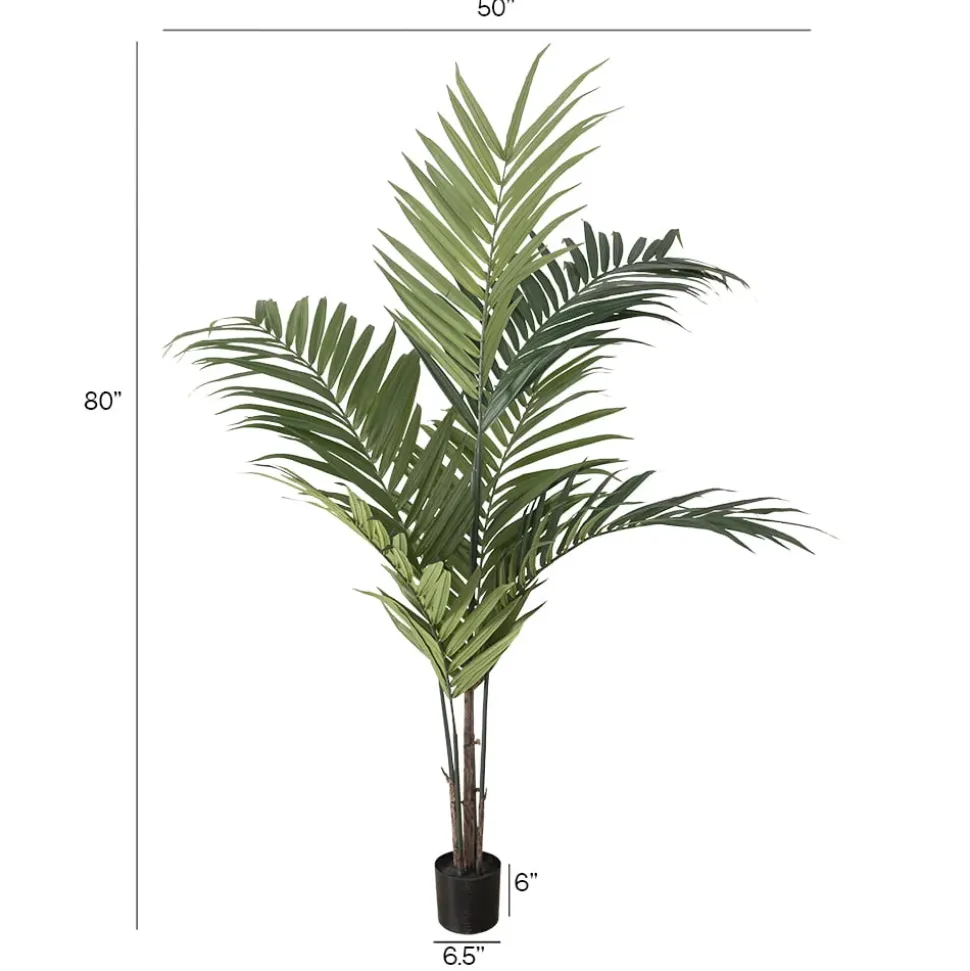Artificial kentia palm tree, 84″