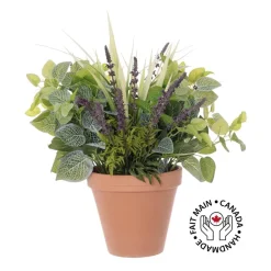 Artificial lavender and plant outdoor creation, 23"