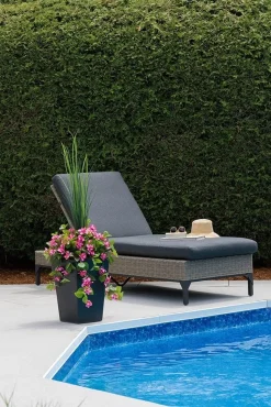 Artificial light pink azalea outdoor flower arrangement, 50"