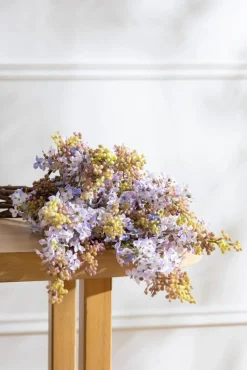 Artificial light purple lilac flower, 27"