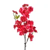 Artificial magenta cherry blossom stem, 18"