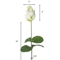 Artificial medinilla magnifica white green flower, 32″