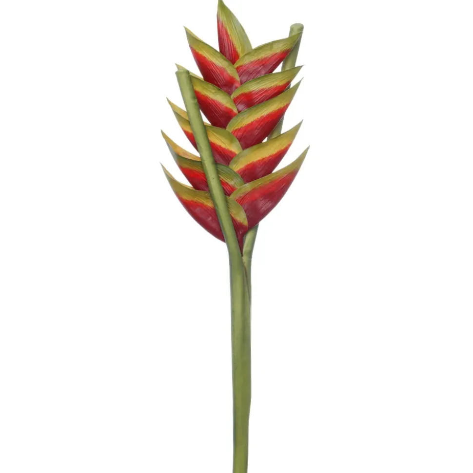 Artificial orange bird of paradise stem, 32″