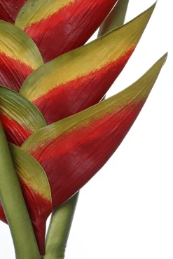 Artificial orange bird of paradise stem, 32″