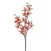 Artificial orange dendrodium orchid, 30″