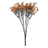Artificial orange gypsophila bush, 15″