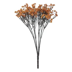 Artificial orange gypsophila bush, 15″