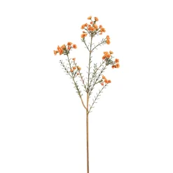 Artificial orange wax flower, 31″