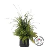 Artificial outdoor potted grass and fern mix, 48 x 32"