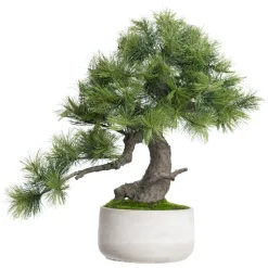 Artificial pine needle bonsai tree, 21″