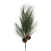 Artificial pine spray with pinecones, 27"