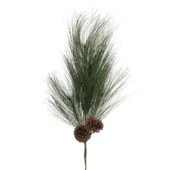Artificial pine spray with pinecones, 27"
