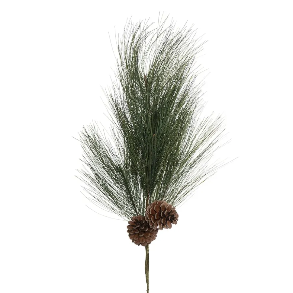 Artificial pine spray with pinecones, 27"