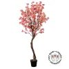 Artificial pink cherry blossom handmade tree