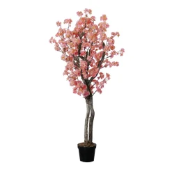 Artificial pink cherry blossom handmade tree