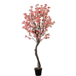 Artificial pink cherry blossom handmade tree