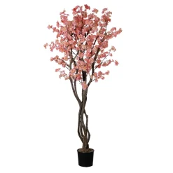 Artificial pink cherry blossom handmade tree